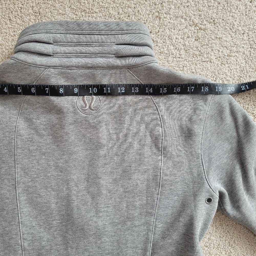 lululemon athletica Gray and White Zip Hoodie Jacket - Picture 7 of 12